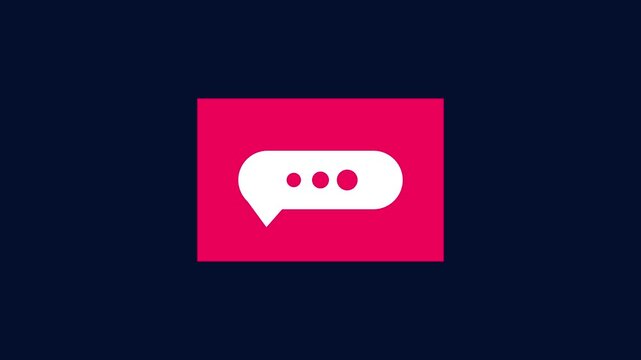 Three dots typing icon for chat and message activity animation concept. Loading bar icons, loading signs, collection in different design. Black background 4k video.