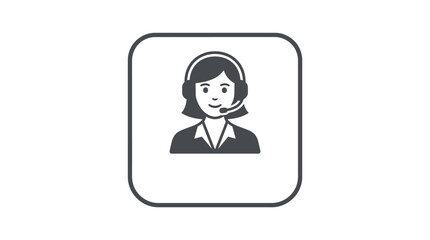 Fototapeta premium Customer Service Representative Vector Illustration