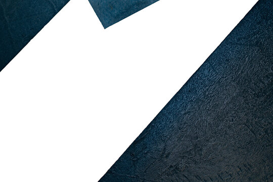 Dark textured asphalt geometric frame with copy space, abstract industrial background template