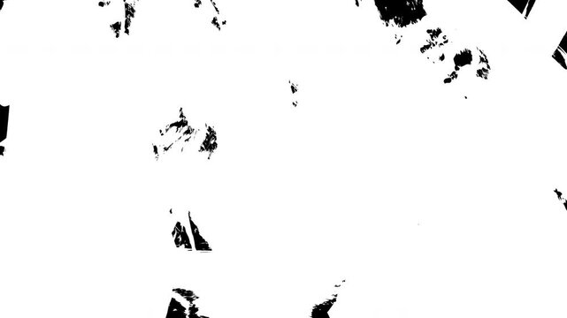 White brush stroke transition, brush stroke overlay on alpha channel background 4K video resolution.