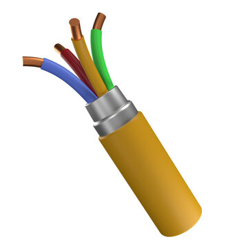 3D Electrical Cable Icon