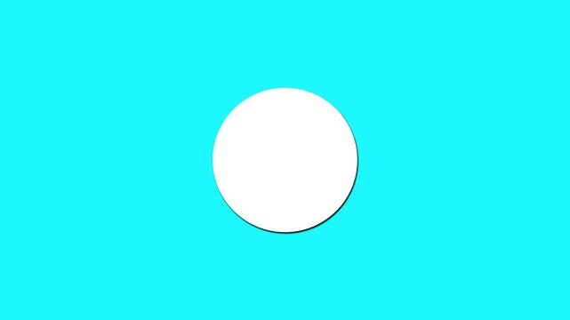 animated circular pie chart countdown timer wiping out and looping every second motion graphics element.