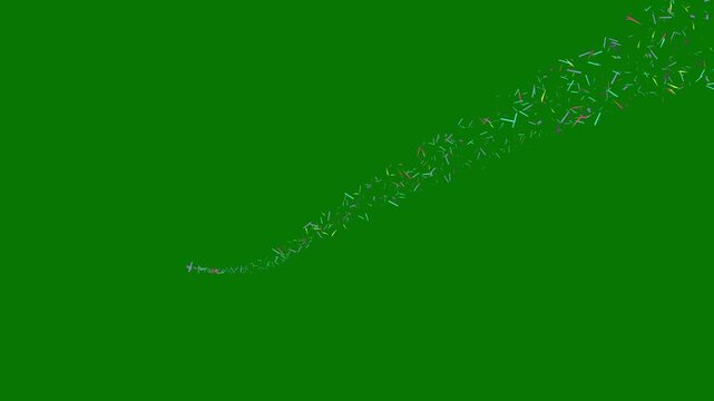 sparkling stars shine in animation, pixie dust path, fairy doodle stars, Glowing glitter trail bokeh lights, star twinkling, stars shine, 2d animation, green background, 4k