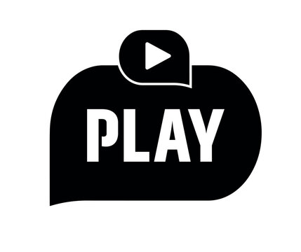 play menu vector icon.