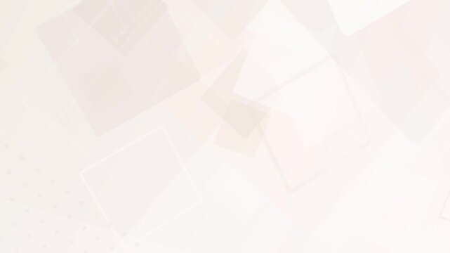 Abstract geometric squares softly drifting in a subtle light gradient background loop