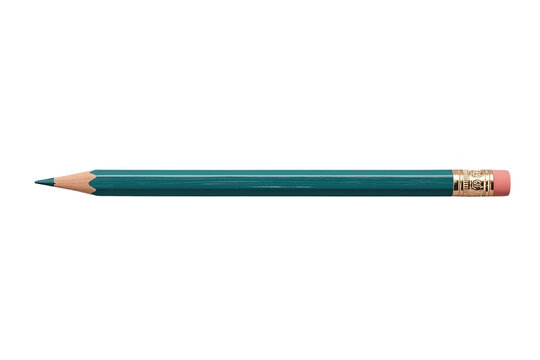 Dark teal graphite pencil with eraser