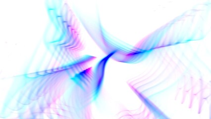 This digital art features vibrant pastel-colored wave patterns with smooth flowing lines and a dynamic sense of movement, creating an energetic and modern abstract visual. © KerXing