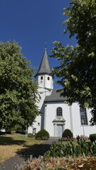Naklejka premium church of parish of st. laurentius, scharfenberg
