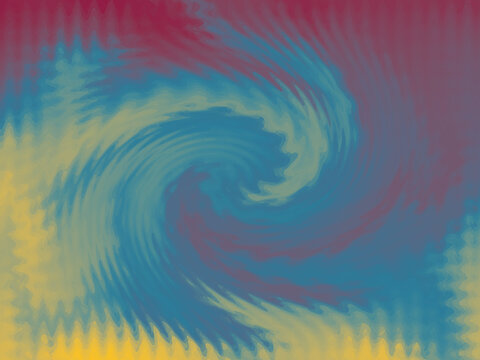 Red Blue Yellow Abstract Gradient Fluid Mosaic Wave Twirl Background
