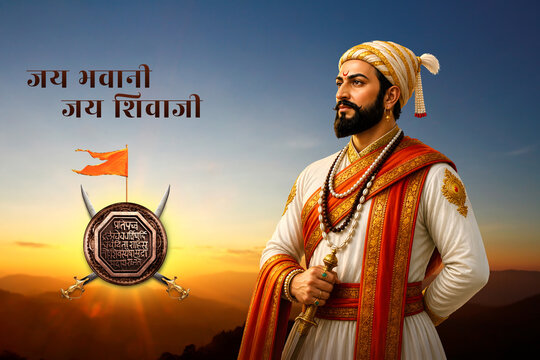 emperor Shivaji, Chhatrapati Shivaji Maharaj the great warrior of Maratha from Maharashtra India