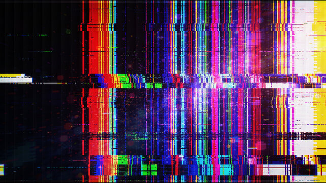 Vertical Pixel-Sorted Glitch Texture with Color Streaking