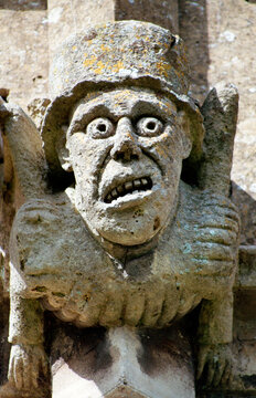 Church Gargoyle, Winchcombe, Cotswolds, Gloucestershire, England, UK, Europe