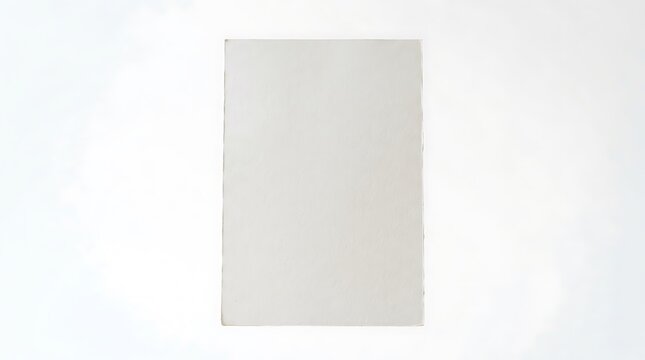 Minimalist Clean White Paper Texture With Subtle Grain and Rough Edges