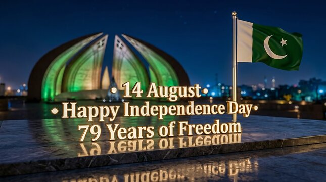 Pakistan Monument 79 Years of Freedom