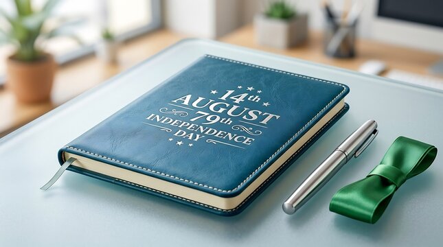 Pakistan Independence Day Notebook Mockup