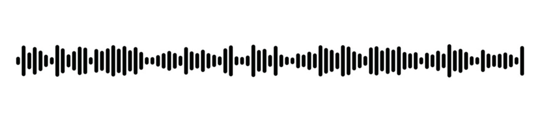 Sound music bar wave, radio and audio digital graphic. Vector waveform abstract with amplitude background element and frequency graph icon. Illustration impulse sound with pulse. © sapunkele