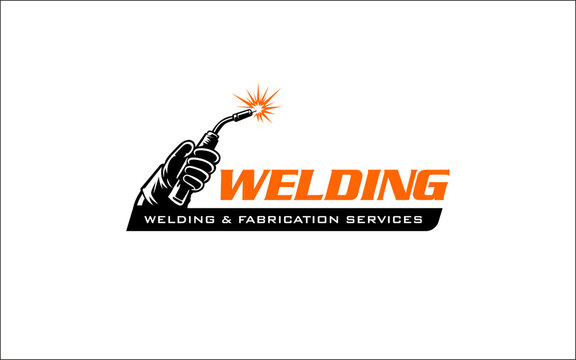 Illustration vector graphic of welding fabrication business logo design