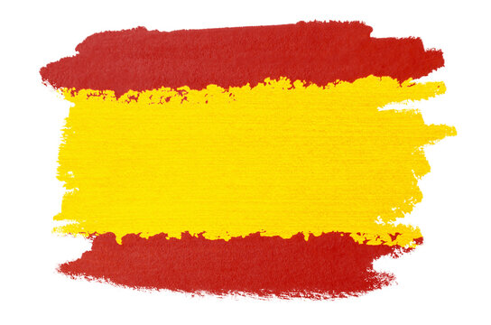 Spain flag waving in the wind