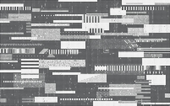 Abstract Geometric Glitch Pattern Background Dashed Line Vector Illustration