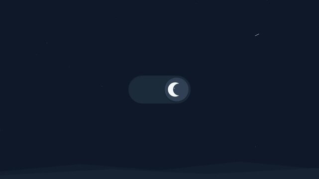 Day and Night Mode Toggle Switch UI Animation