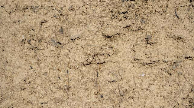 Suelo seco de arcilla agrietada