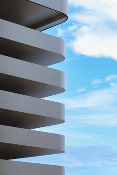 Architecture details Building Exterior Cement curve corner minimalism Abstract background