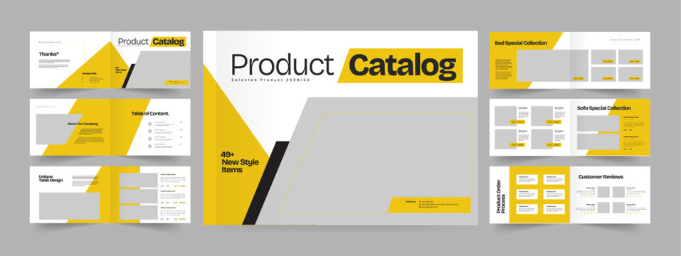 Product Catalogue Template, Landscape Product Catalog Design