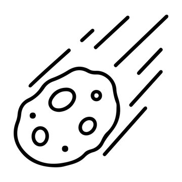 Asteroid and Meteorite Icon
