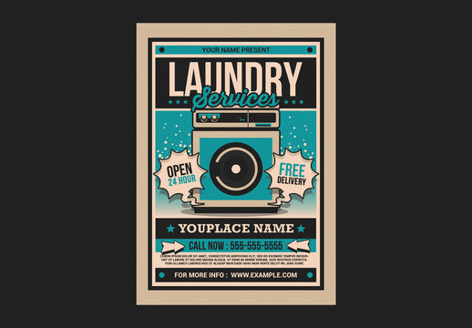 Laundry Service Promotion Flyer
