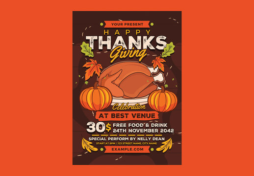 Thanksgiving Celebration Flyer