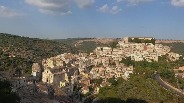 Ragusa Ibla in Sicily. Historic center called Ibla builded in late Baroque Style