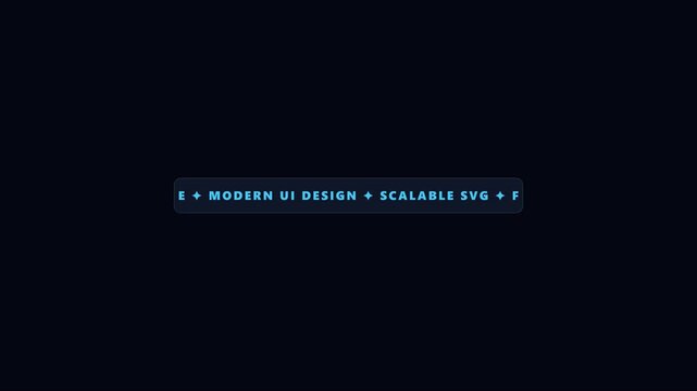 Fast performance, modern ui and scalable svg animated text overlay for tech and web development projects animation 4k