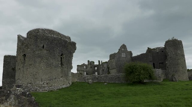 Ruins of Roscommon Castle near Athlone, County Roscommon, Ireland
