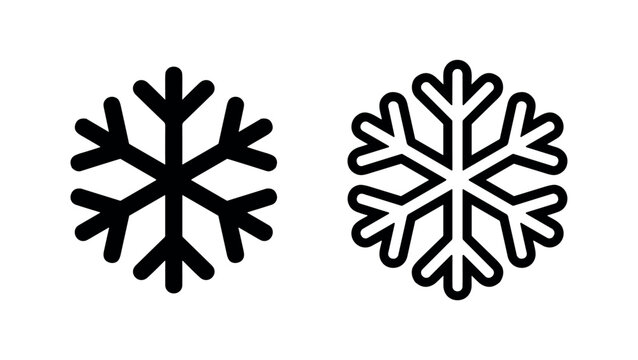 Snowflake icon for winter weather