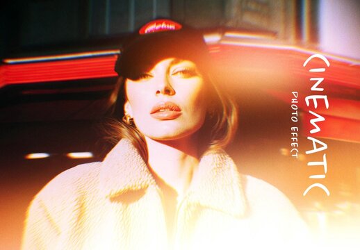 Cinematic Glow Photo Effect For Poster And Social Media Design