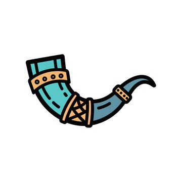 Gjallarhorn Heimdall Norse Mythology Horn Vector