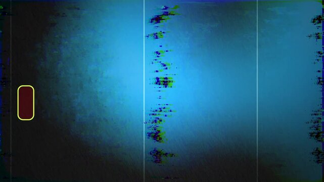 Old Film Blue Digital Glitch Datamosh Vintage Distortion Analog Overlay Background 4k Video