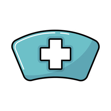 Nurse hat vector icon. Medical sign