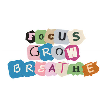 Colorful 3D letters spelling GCU Crow Brath with emoji icons isolated on transparent background