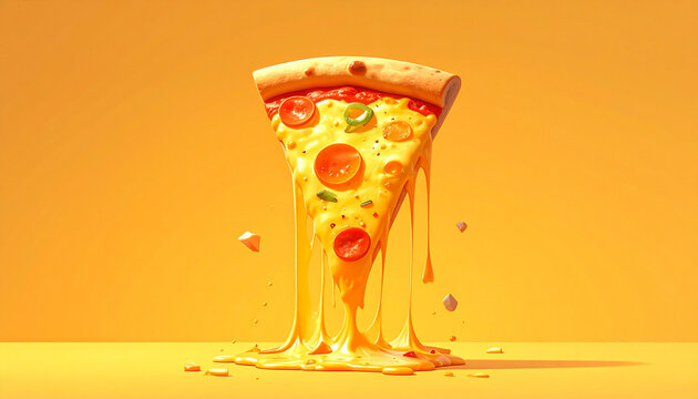 Floating Pizza Slice