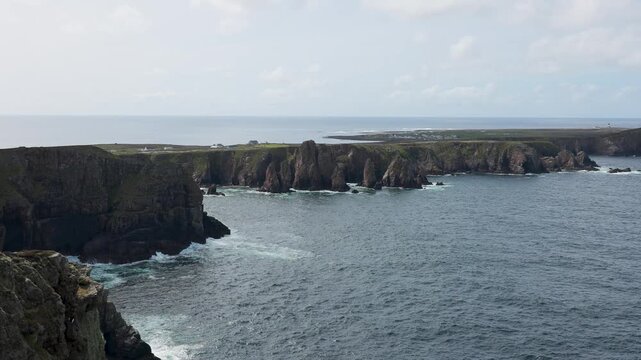 Coastal Cliffs of Tory Island, Toraigh, in County Donegal, Ireland