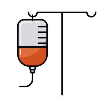 IV Stand vector icon. Medical sign