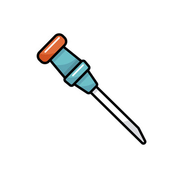 Catheter vector icon. Medical sign
