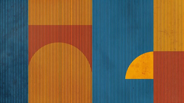 Dynamic Abstract Wallpaper featuring Grunge Geometric Stripe Block and Cobalt Split Dayak Beadwork Organic for cards and stationery design