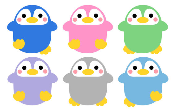 カラフルなペンギン