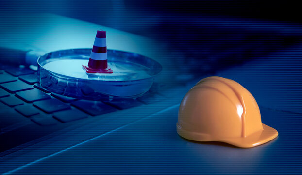 warning under construction , website under maintenance , troubleshooting and fixing