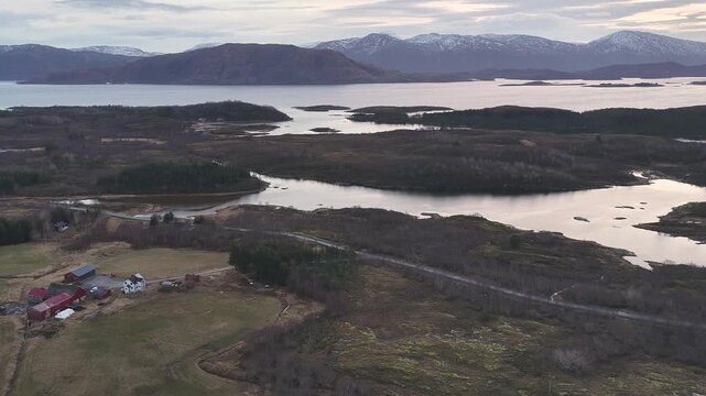 Norway Tj&oslash;tta Alsta Rot&oslash;d&oslash;ya Mindlandet Islands Vefsnfjord Stokkafjorden Leirfjord Hamnesleira Alstahaug Nordland Skeilia Nature Reserve