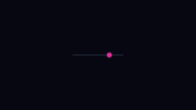 Minimalist loading bar animation with pink progress indicator and moving vertical lines on dark 4k background