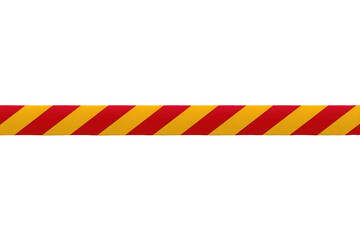 Fototapeta premium Red and yellow diagonal hazard stripe
