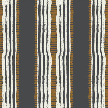 Abstract lines dots minimalism pattern. Collage modern ethnic african print. boho rustic organic vertical scandi background. Contemporary monochrome black brown cream 